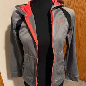 Champion Gray and Coral Kids Hoodie